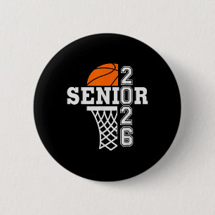 Badge Rond 5 Cm Cl Of 2026 Basketball Senior 26 Joueur Team Gradua