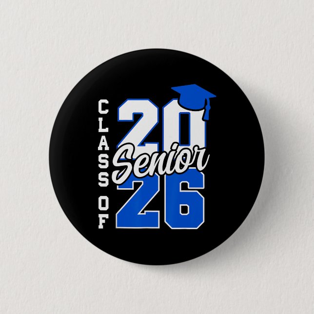 Badge Rond 5 Cm Cl Of 2026 Senior 2026 Ck To School 2025 Graduatio (Devant)