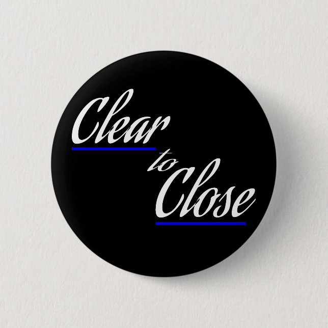 Badge Rond 5 Cm Clair pour fermer Cadeau immobilier (Devant)