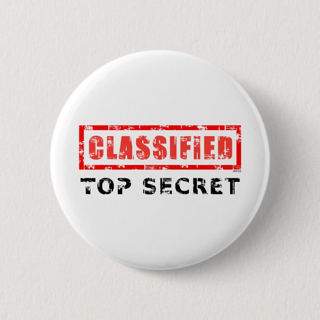 Badge Rond 5 Cm Clair Top Secret (Devant)