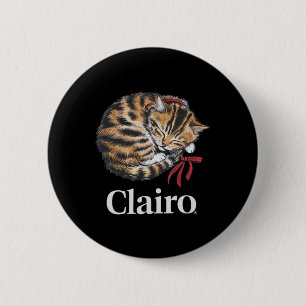 Badge Rond 5 Cm Clairo Dit Un Chat