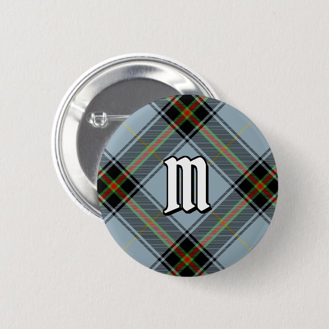 Badge Rond 5 Cm Clan Bell Tartan (Devant & derrière)