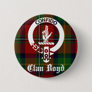 Badge Rond 5 Cm Clan Boyd Crest Tartan