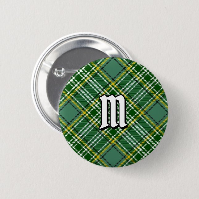 Badge Rond 5 Cm Clan Currie Tartan (Devant & derrière)