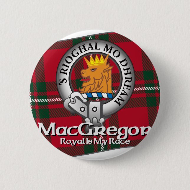 Badge Rond 5 Cm Clan de MacGregor (Devant)