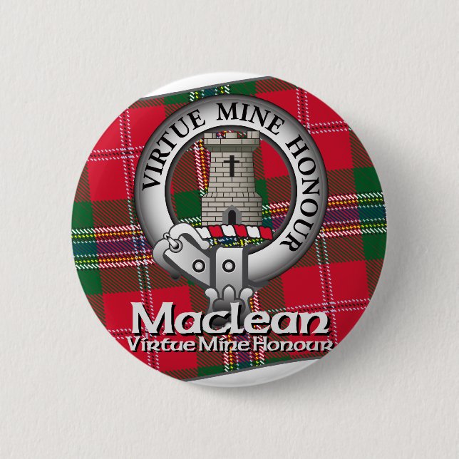 Badge Rond 5 Cm Clan de Maclean (Devant)