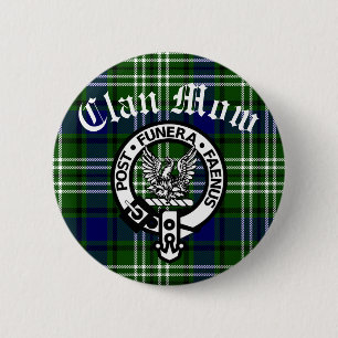 Badge Rond 5 Cm Clan écossais Mow Crest & Tartan