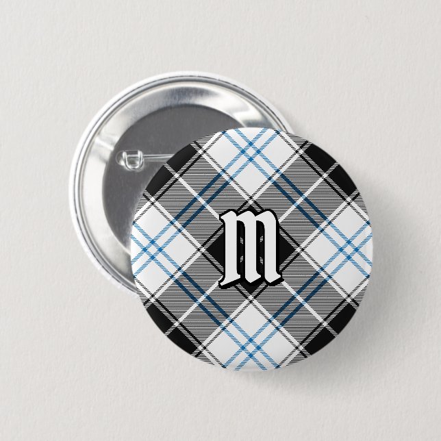 Badge Rond 5 Cm Clan Forbes robe Tartan (Devant & derrière)