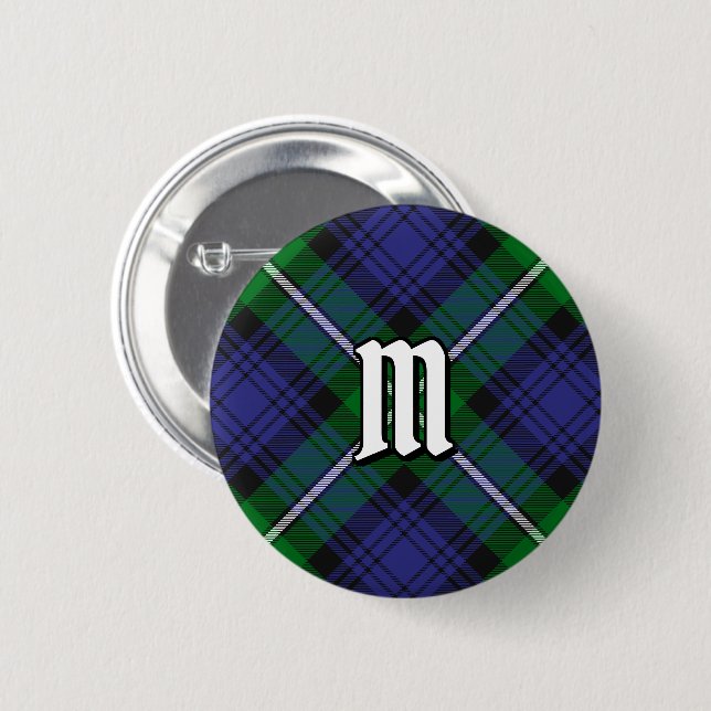Badge Rond 5 Cm Clan Forbes Tartan (Devant & derrière)