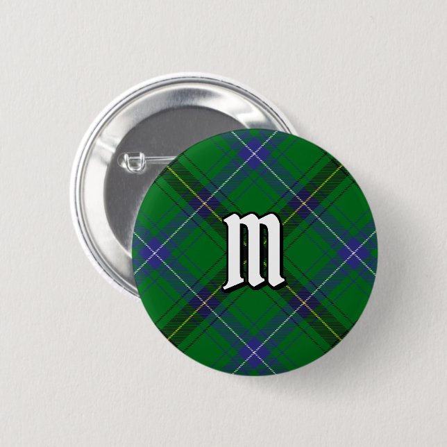 Badge Rond 5 Cm Clan Henderson Tartan (Devant & derrière)