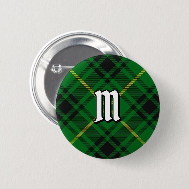 Badge Rond 5 Cm Clan MacArthur Tartan (Devant & derrière)