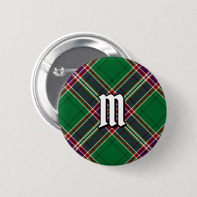 Badge Rond 5 Cm Clan MacFarlane Chasse moderne Tartan (Devant & derrière)