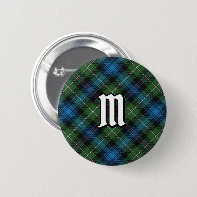 Badge Rond 5 Cm Clan MacKenzie Tartan Button (Devant & derrière)