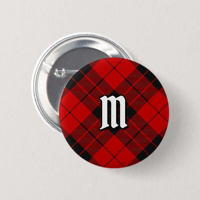 Badge Rond 5 Cm Clan Macleod de Raasay Tartan (Devant & derrière)