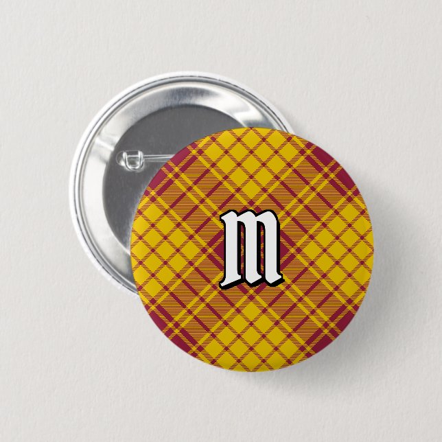 Badge Rond 5 Cm Clan MacMillan robe Tartan (Devant & derrière)