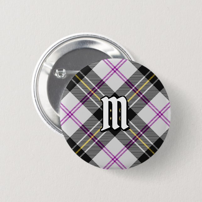 Badge Rond 5 Cm Clan MacPherson robe tatan bouton (Devant & derrière)
