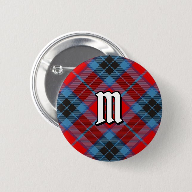 Badge Rond 5 Cm Clan MacTavish Tartan (Devant & derrière)