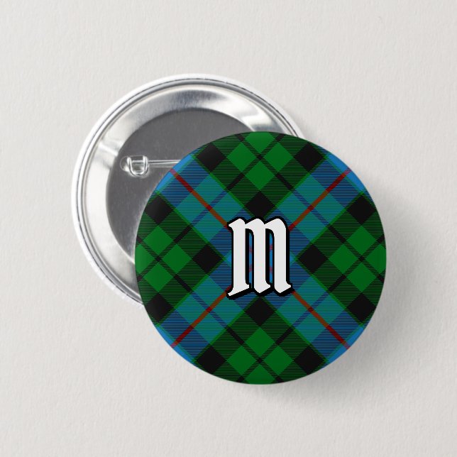 Badge Rond 5 Cm Clan Morrison Chasse Tartan Bouton (Devant & derrière)