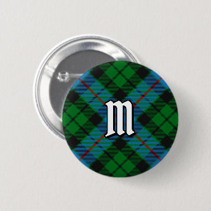 Badge Rond 5 Cm Clan Morrison Chasse Tartan Bouton