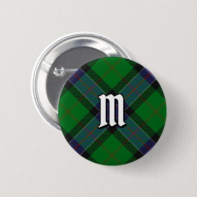 Badge Rond 5 Cm Clan Sinclair Chasse Tartan (Devant & derrière)