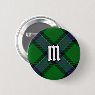 Badge Rond 5 Cm Clan Sinclair Chasse Tartan