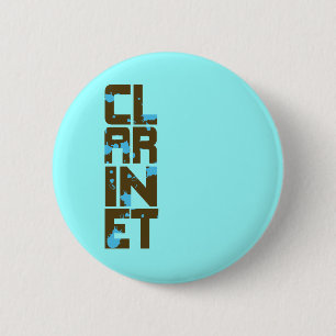 Badge Rond 5 Cm Clarinet asymétrique