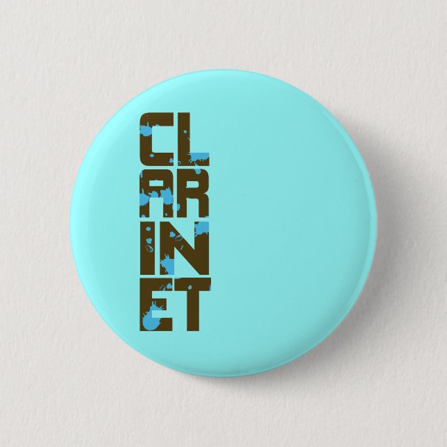 Badge Rond 5 Cm Clarinet asymétrique (Devant)