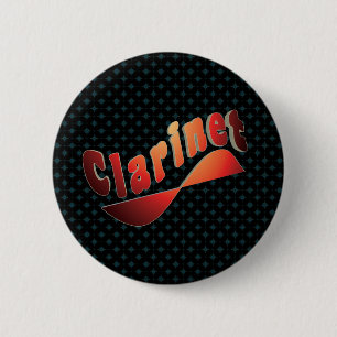 Badge Rond 5 Cm Clarinet ondulé