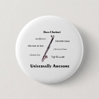 Badge Rond 5 Cm Clarinette basse