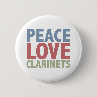 Badge Rond 5 Cm Clarinettes d'amour de paix