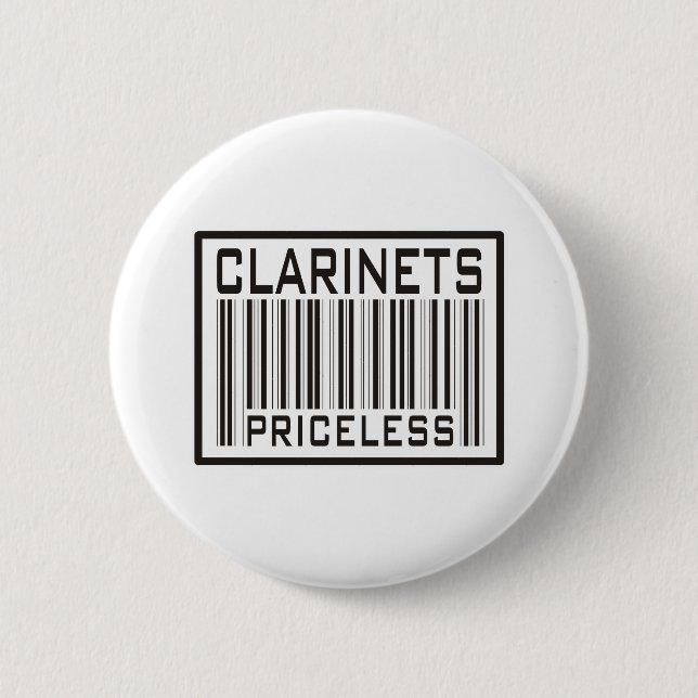 Badge Rond 5 Cm Clarinettes inestimables (Devant)
