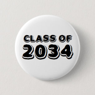 Badge Rond 5 Cm class of 2034