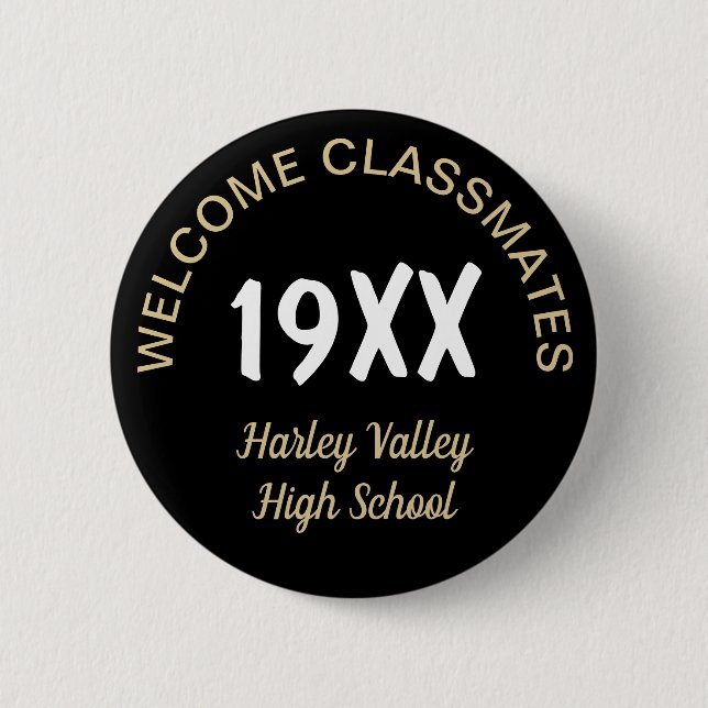 Badge Rond 5 Cm Class Reunion fun! Custom reunion button (Devant)