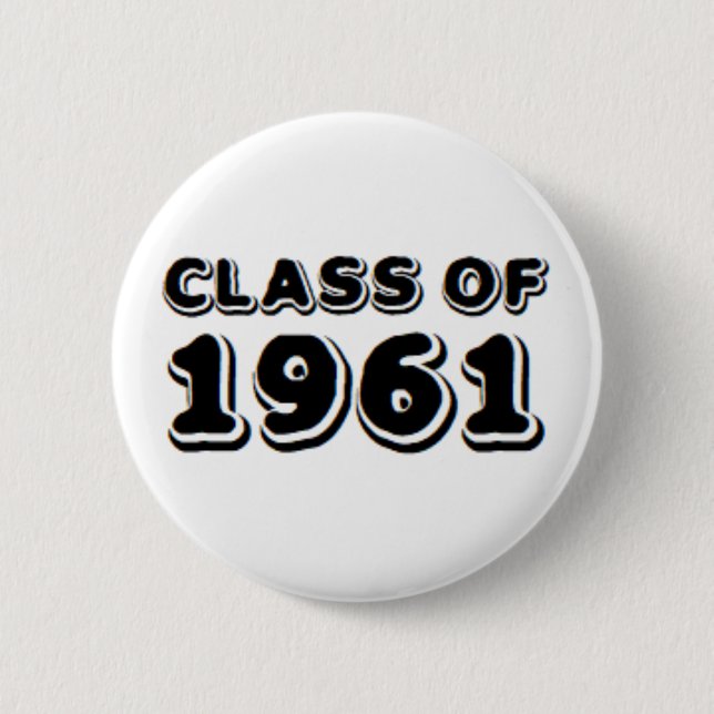 Badge Rond 5 Cm classe de 1961 (Devant)