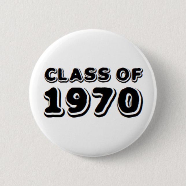 Badge Rond 5 Cm classe de 1970 (Devant)