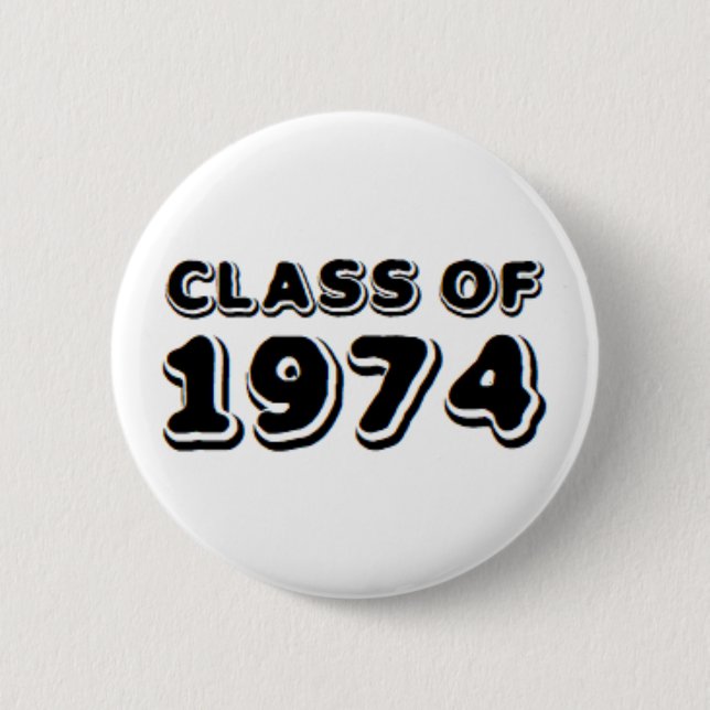 Badge Rond 5 Cm classe de 1974 (Devant)
