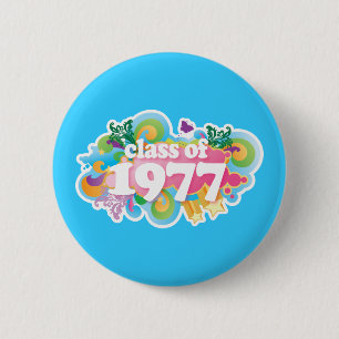 Badge Rond 5 Cm Classe de 1977