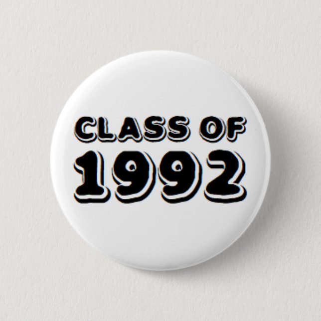 Badge Rond 5 Cm classe de 1992 (Devant)