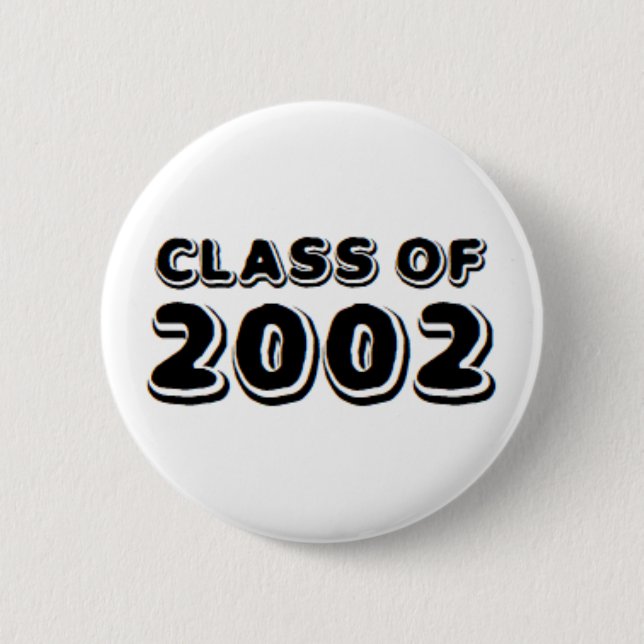 Badge Rond 5 Cm classe de 2002 (Devant)