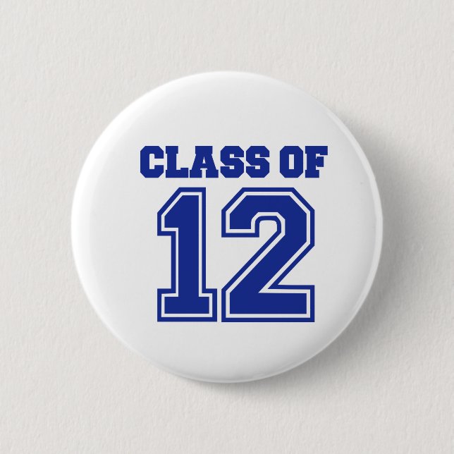 Badge Rond 5 Cm Classe de 2012 (Devant)