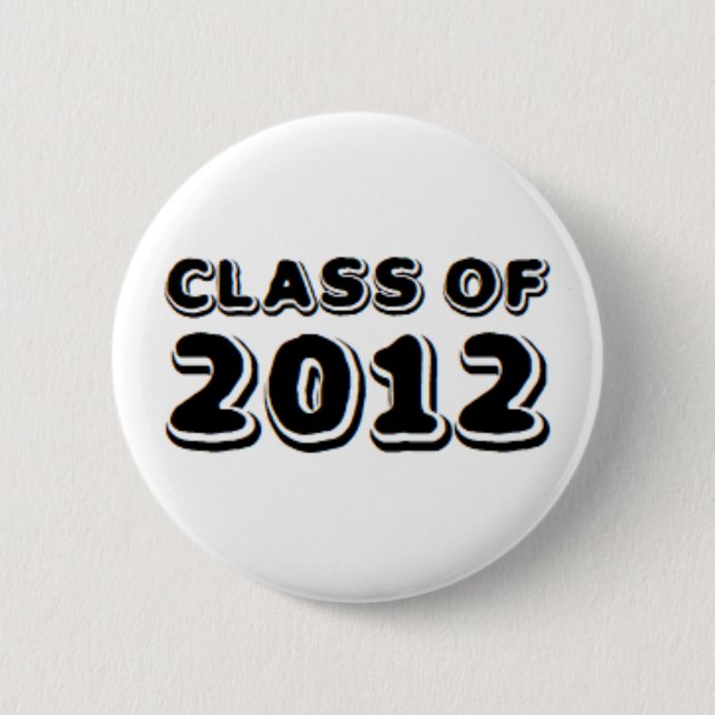 Badge Rond 5 Cm classe de 2012 (Devant)
