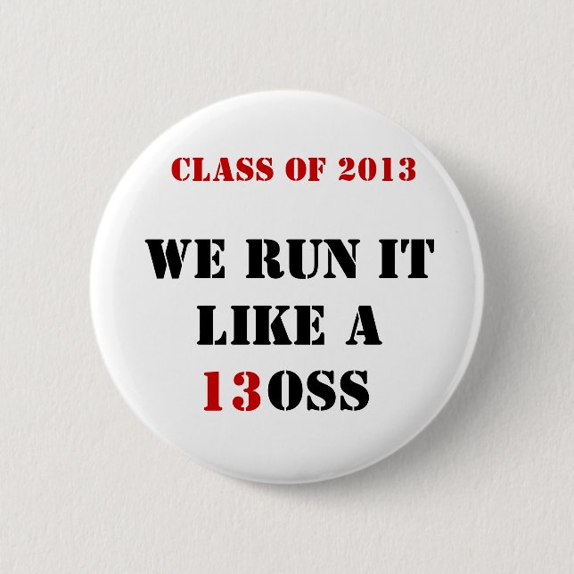 Badge Rond 5 Cm Classe de 2013 autocollants (Devant)