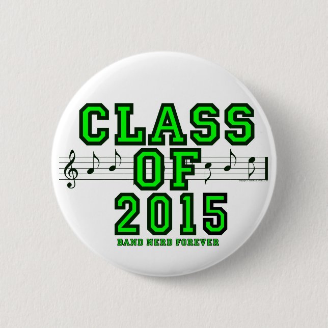 Badge Rond 5 Cm Classe de 2015 (Devant)