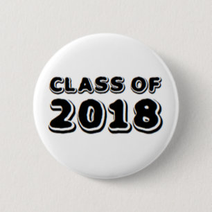 Badge Rond 5 Cm classe de 2018
