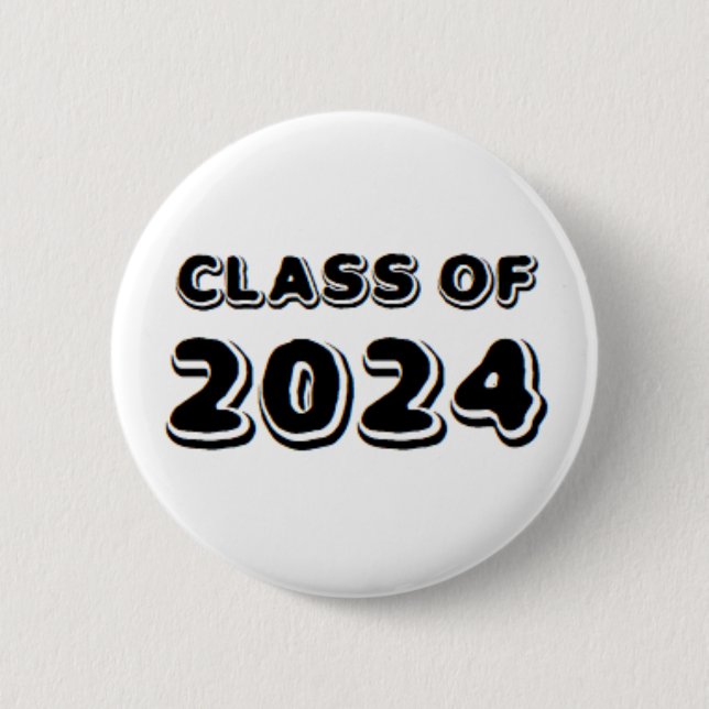 Badge Rond 5 Cm classe de 2024 (Devant)
