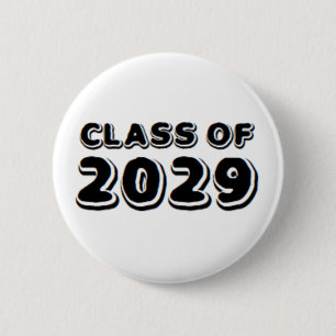 Badge Rond 5 Cm classe de 2029