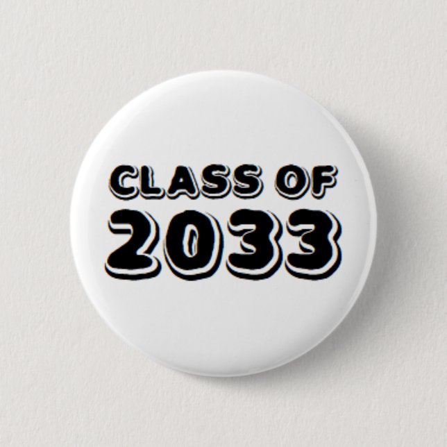 Badge Rond 5 Cm classe de 2033 (Devant)