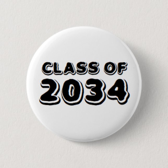 Badge Rond 5 Cm classe de 2034 (Devant)