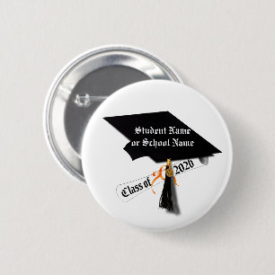 Badge Rond 5 Cm Classe de casquette et de diplôme de 2026