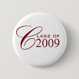 Badge Rond 5 Cm Classe de l'obtention du diplôme 2009